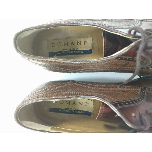 Johnston Murphy Domani Brown Italian Leather 7 M - Picture 11 of 11